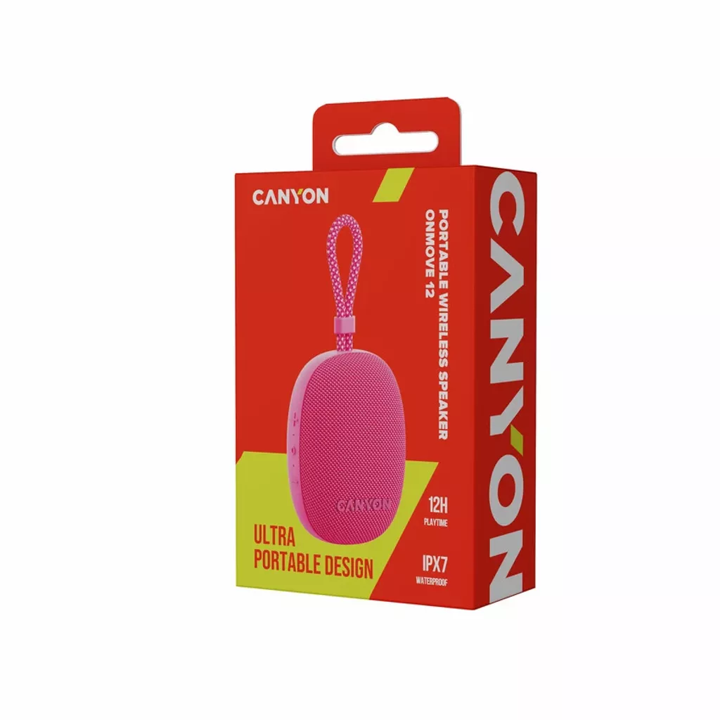 Беспроводная колонка Canyon OnMove 12, Pink (OnMove-12/PNK)