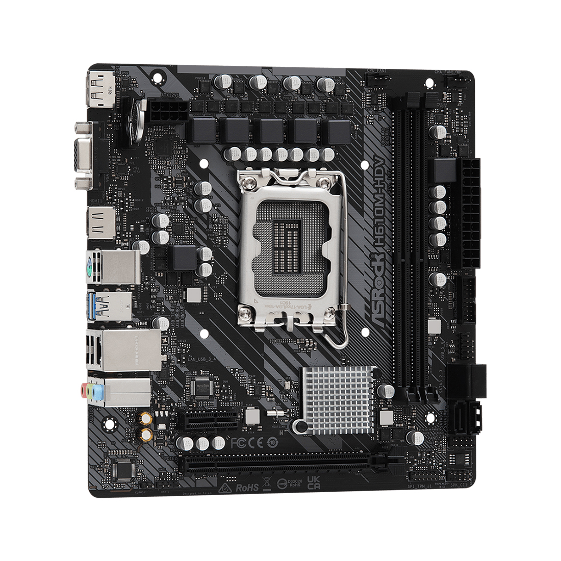 Материнская плата ASRock H610M-HDV, LGA1700 (H610M-HDV) Материнская плата ASRock H610M-HDV, LGA1700 (H610M-HDV)