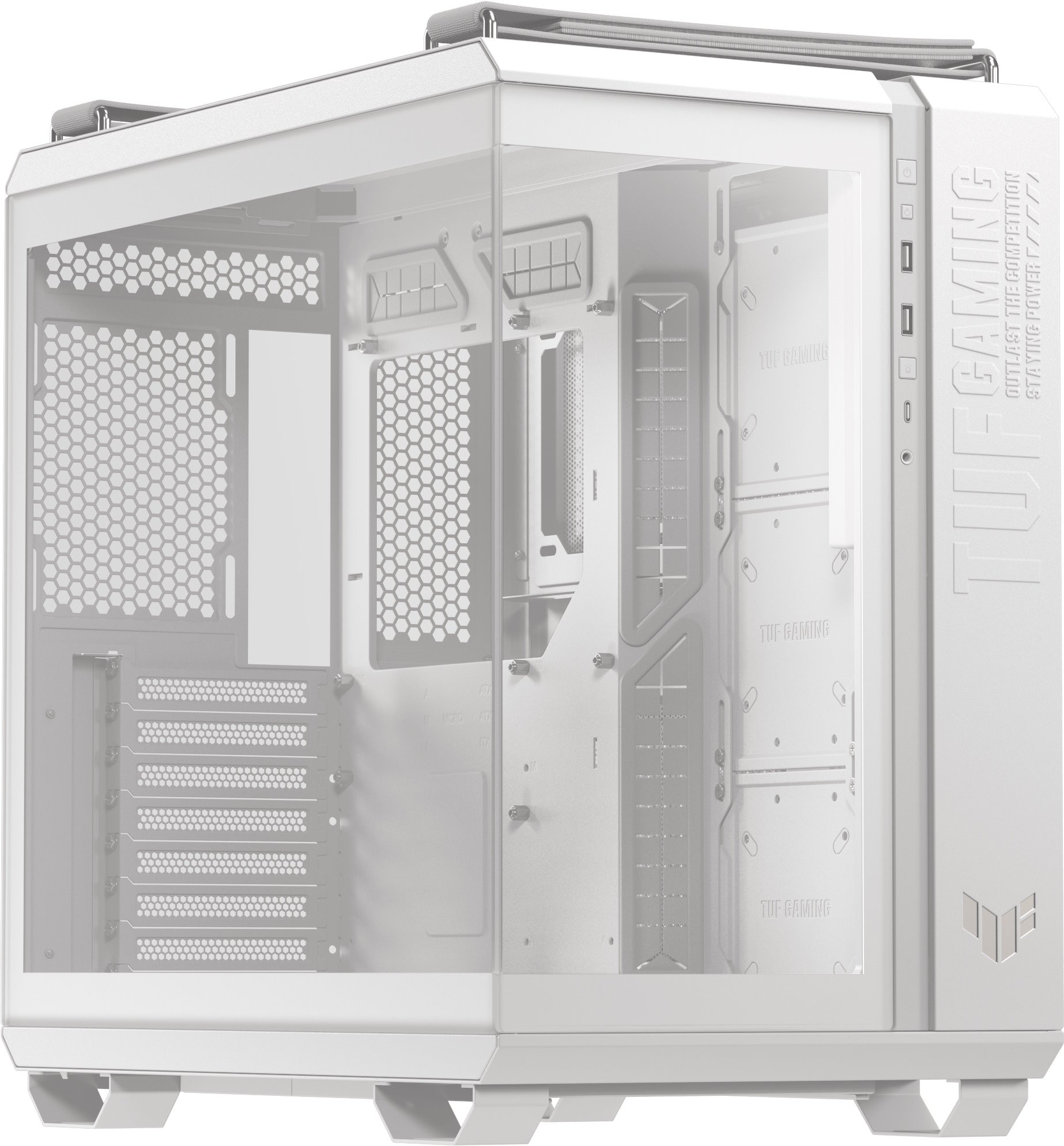 Корпус ASUS TUF GAMING GT502 HORIZON WHITE (TUF GAMING GT502 HORIZON TG ARGB WH)