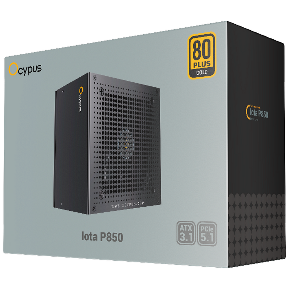 Блок питания Ocypus Iota P850 Черный 850W (Iota-P850-G1FFBK024X-EU)