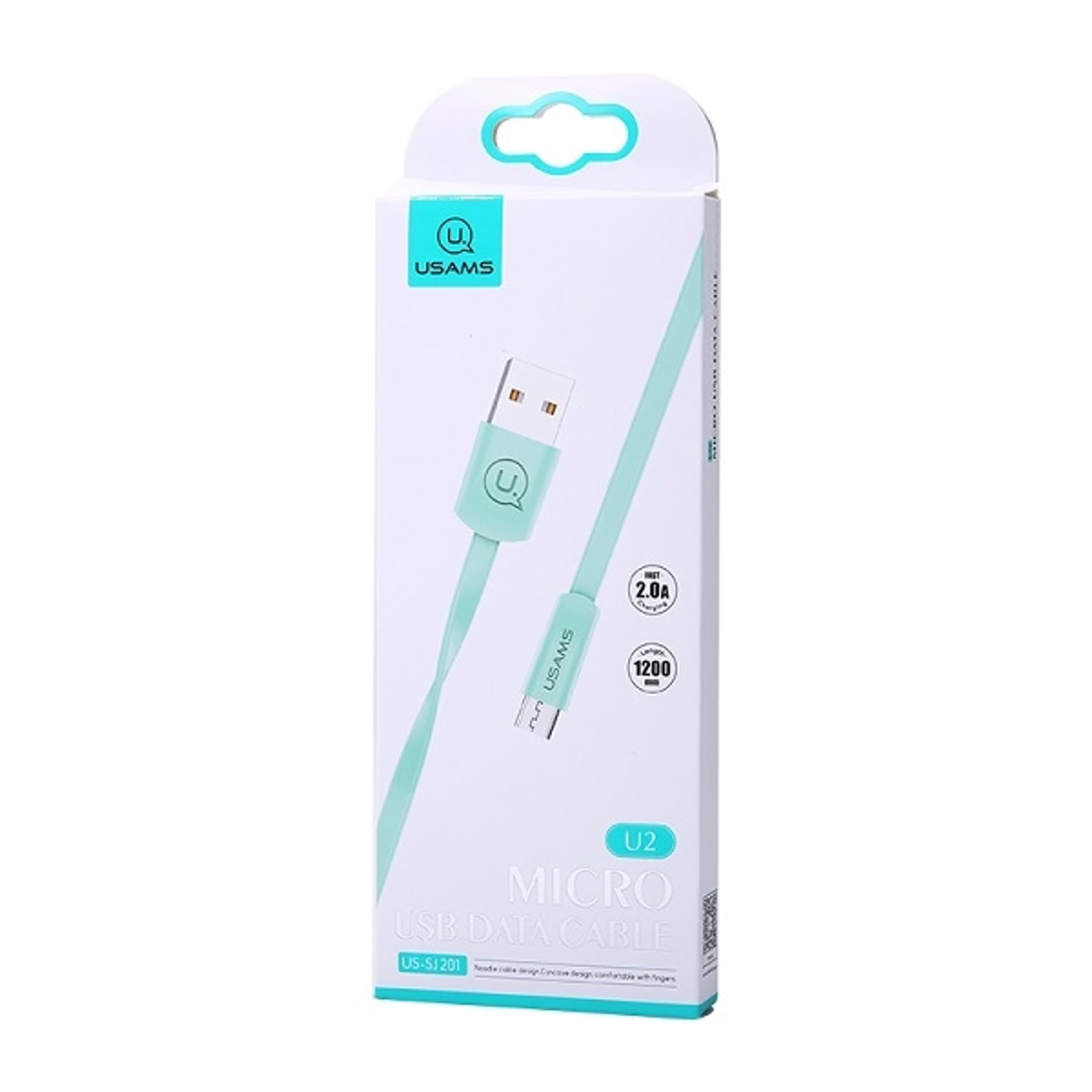 Кабель Micro USB Usams SJ-201, 1.2m, Blue (SJ201MIC04)