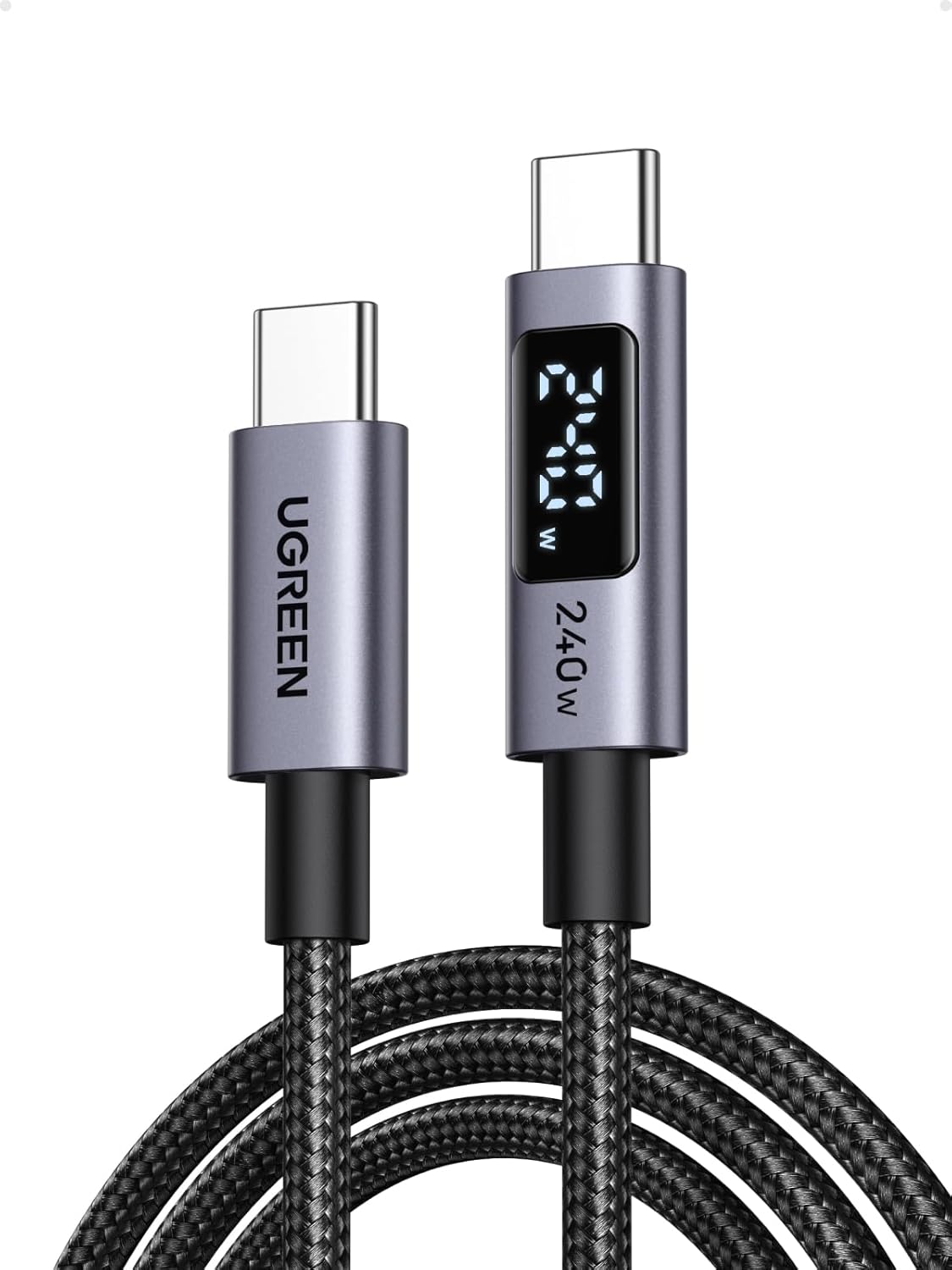 Кабель Ugreen L530, USB C - USB C, 1m (65866)