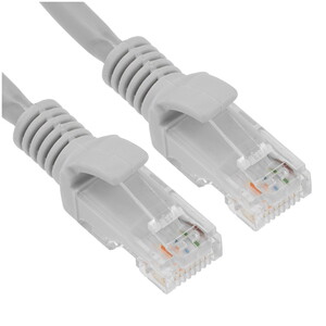 Патч-корд LSZH UTP Cablexpert PP31-1M кат. 5e, 1м, серый (PP31-1M)