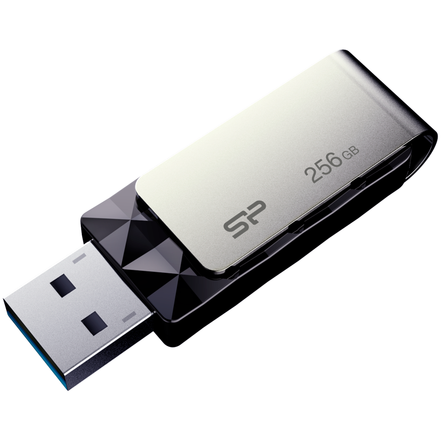 Флэш-накопитель Silicon Power Blaze - B30, 32GB, Black (SP032GBUF3B30V1K)
