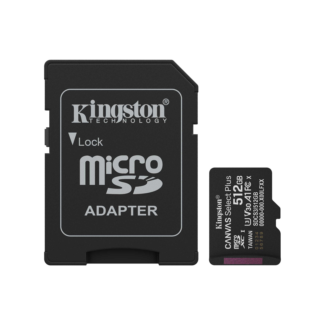 Карта памяти MicroSD 512GB Class 10 UHS-I Kingston (SDCS3/512GB)