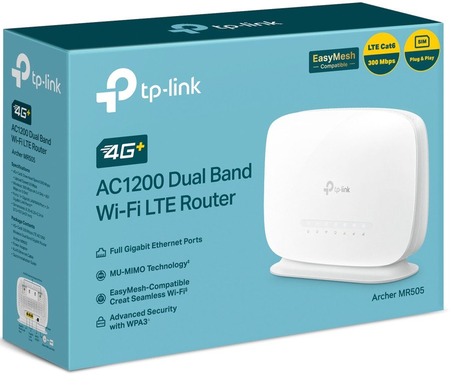 Маршрутизатор беспроводной 4G+ LTE TP-Link Archer MR505 (Archer MR505)