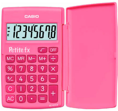 Калькулятор карманный CASIO LC-401LV-PK-W-A-EP (LC-401LV-PK-W-A-EP)