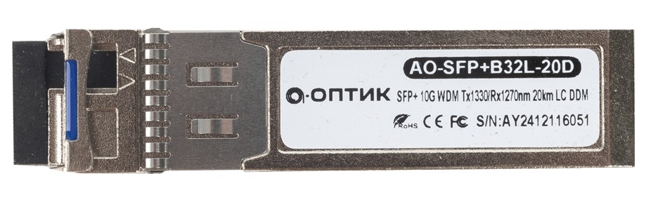 Трансивер А-Оптик AO-SFP+B32L-3D (AO-SFP+B32L-3D)