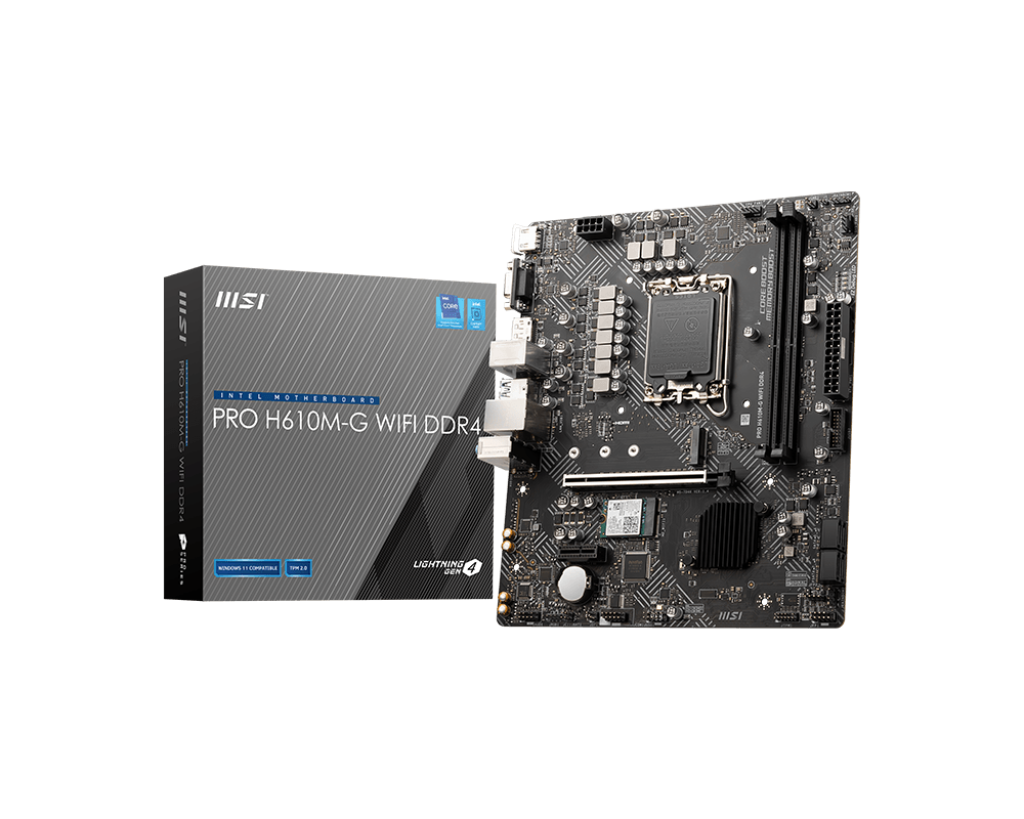 Материнская плата MSI PRO H610M-G WIFI DDR4  (PRO H610M-G WIFI DDR4)