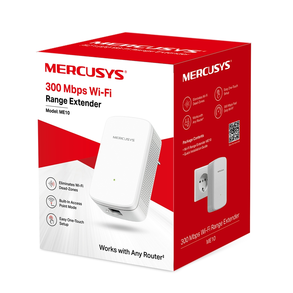 Повторитель беспроводной Mercusys ME10  (ME10) Повторитель беспроводной Mercusys ME10  (ME10)