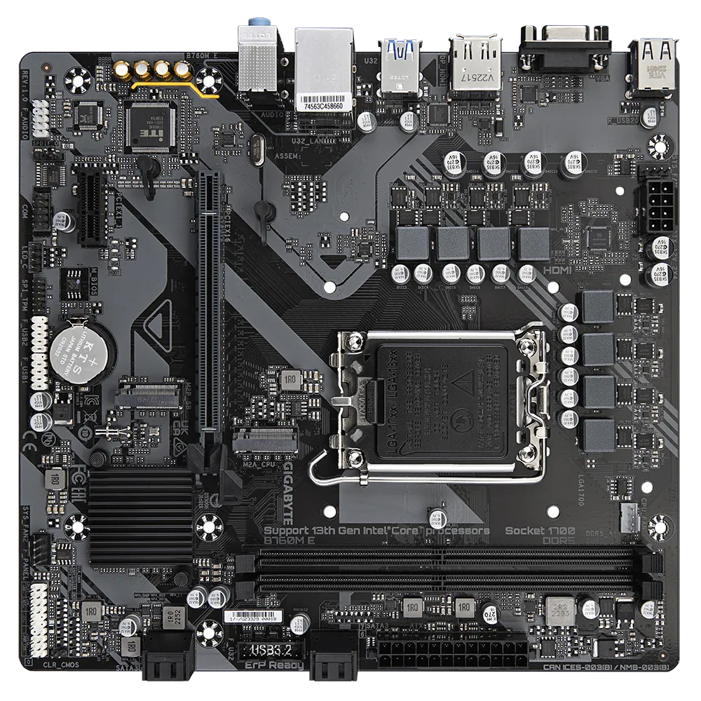 Материнская плата GIGABYTE B760M E (B760M E)