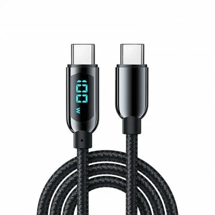 Кабель USB C - USB C, 100W, 0.5m, Smart DigitalDisplay, L509 (45612)