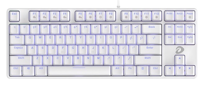 Механическая клавиатура EK75 Full white,Gasket Mount (DU-EK87-WH)