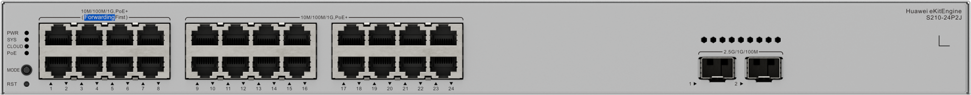 Коммутатор Huawei S210-24P2J PoE (98012928)