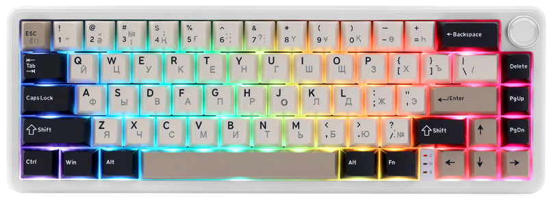 Клавиатура Attack Shark X66 - Cheese White (X66 Cheese White)