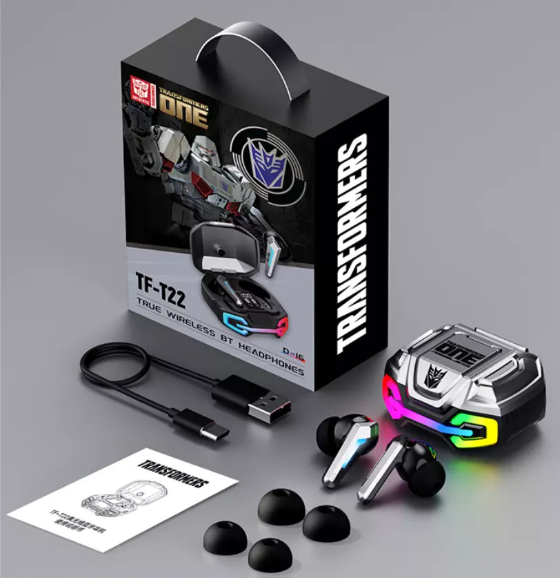 Наушники беспроводные TWS Transformers TF-T22, Gray (Silver) (TF-T22_Gray (Silver))