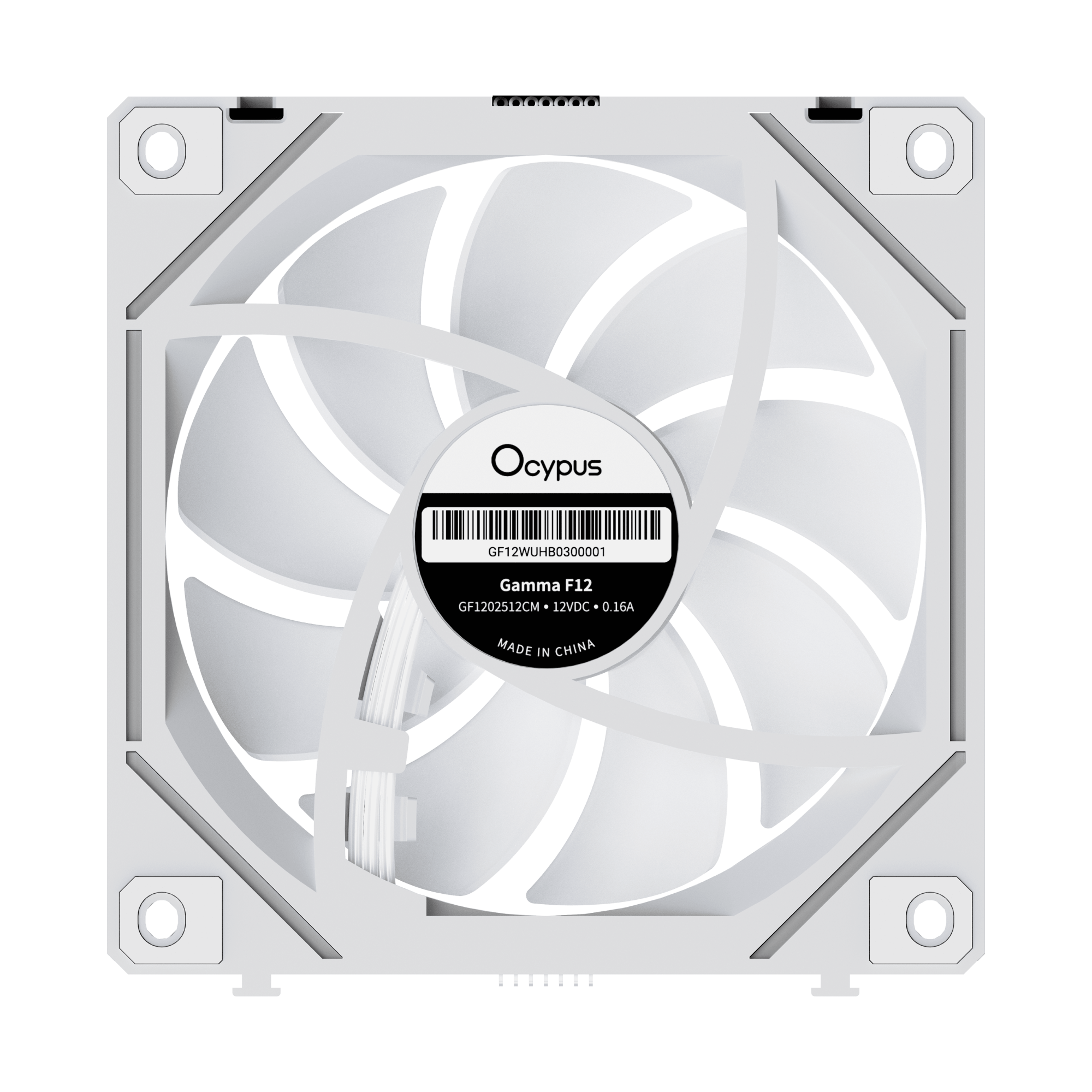 Вентилятор для корпуса Ocypus Gamma F12 UNI WH ARGB 3-IN-1 (Gamma-F12-WH3AM00U-GL)