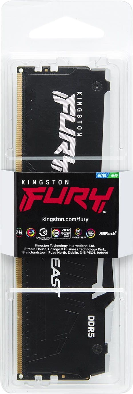 Оперативная память DIMM Kingston Fury Beast RGB DDR5 32 GB 6000MHz (KF560C36BBE2A-32)