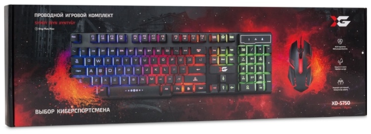 Клавиатура + мышь X-Game XD-575OUB, Black (XD-5750UB)