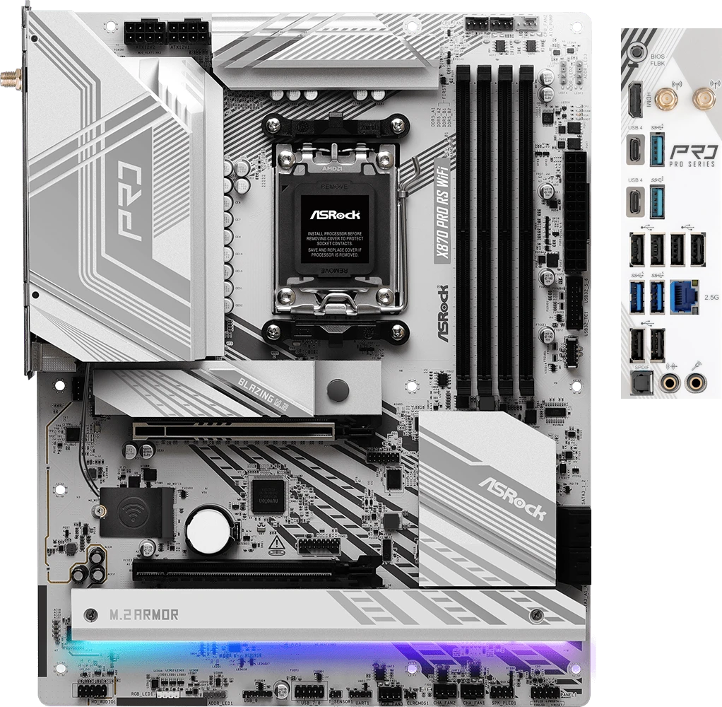  Материнская плата ASRock X870 PRO RS WIFI (X870 PRO RS WIFI)