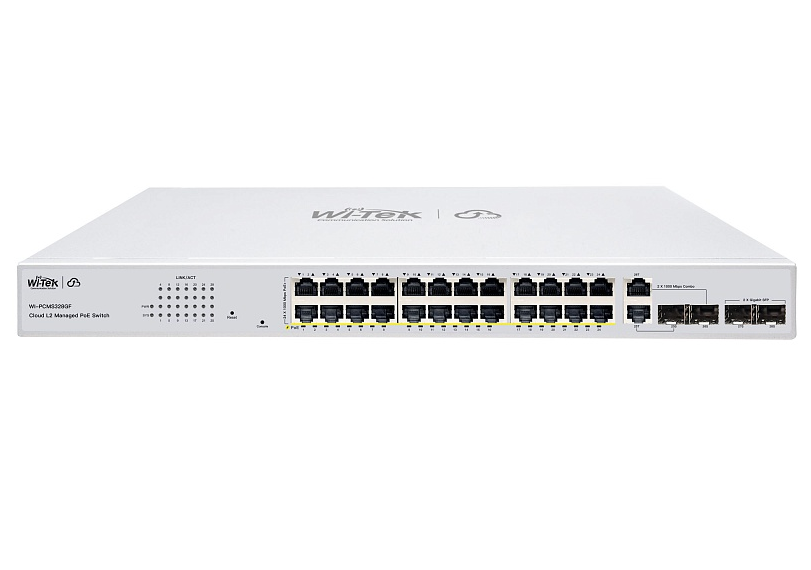 Коммутатор L2 Wi-Tek WI-PCMS328GF v2  (WI-PCMS328GF v2)