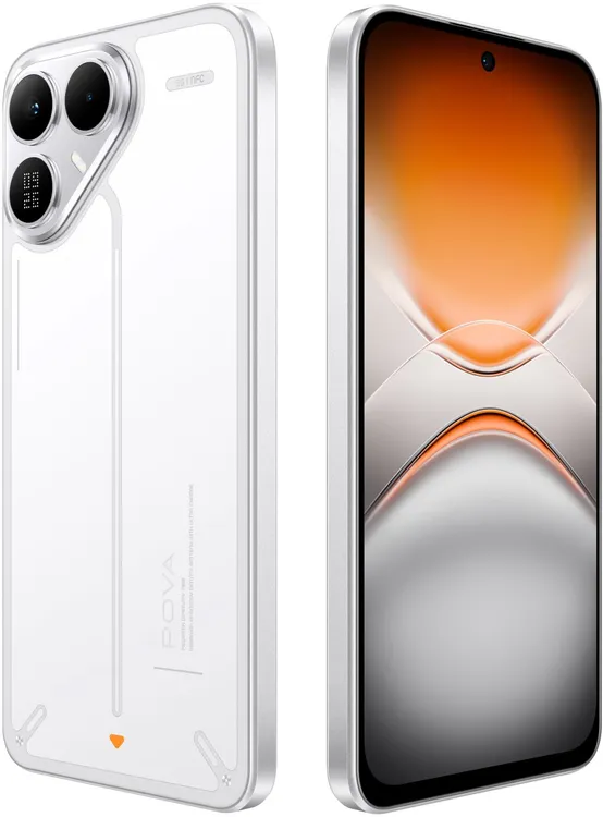 Смартфон TECNO Pova 8 5G, 256+8 GB Arc White (LK6/256/8GB/Arc White)