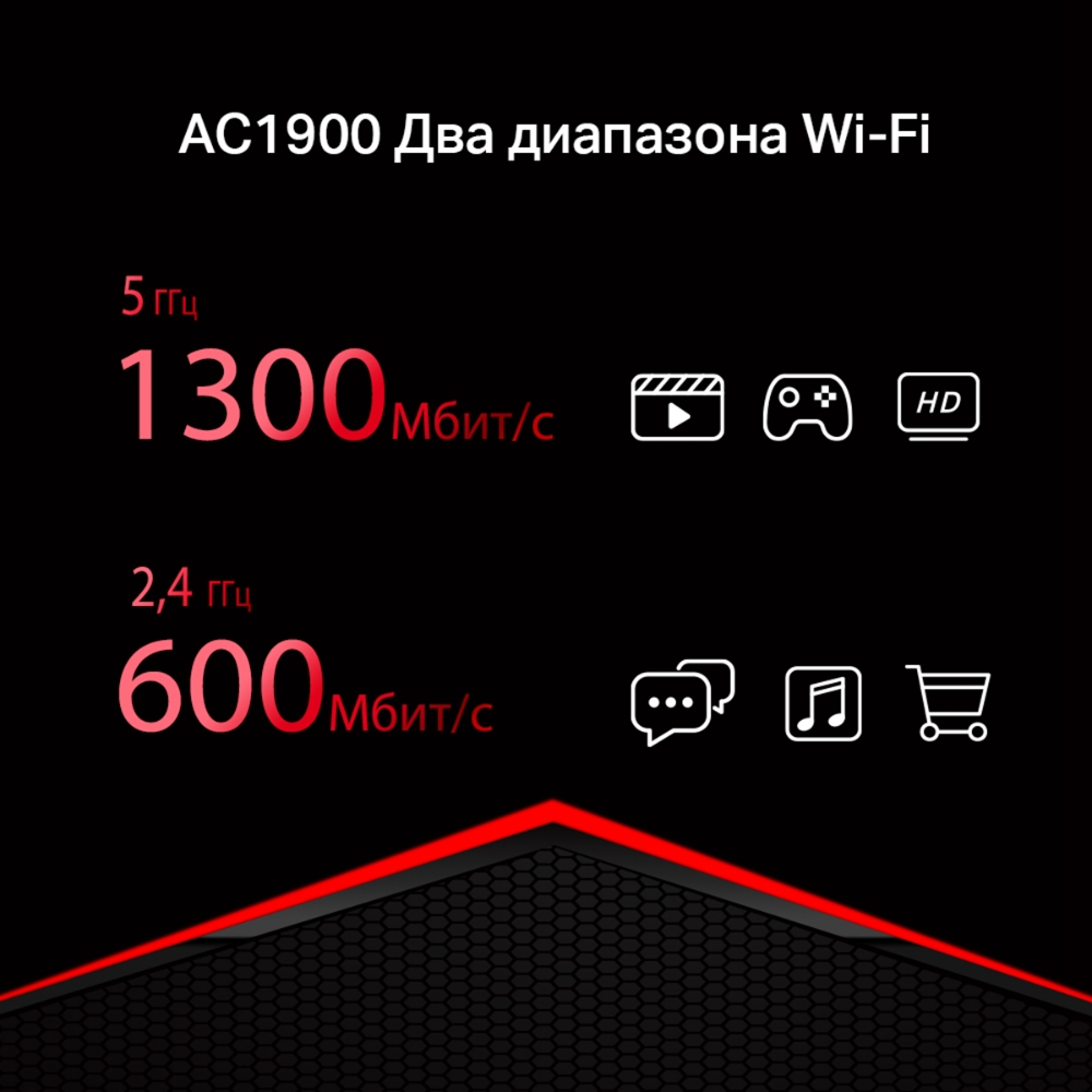 Маршрутизатор беспроводной Mercusys MR1900G  (MR1900G(RU)) Маршрутизатор беспроводной Mercusys MR1900G  (MR1900G(RU))