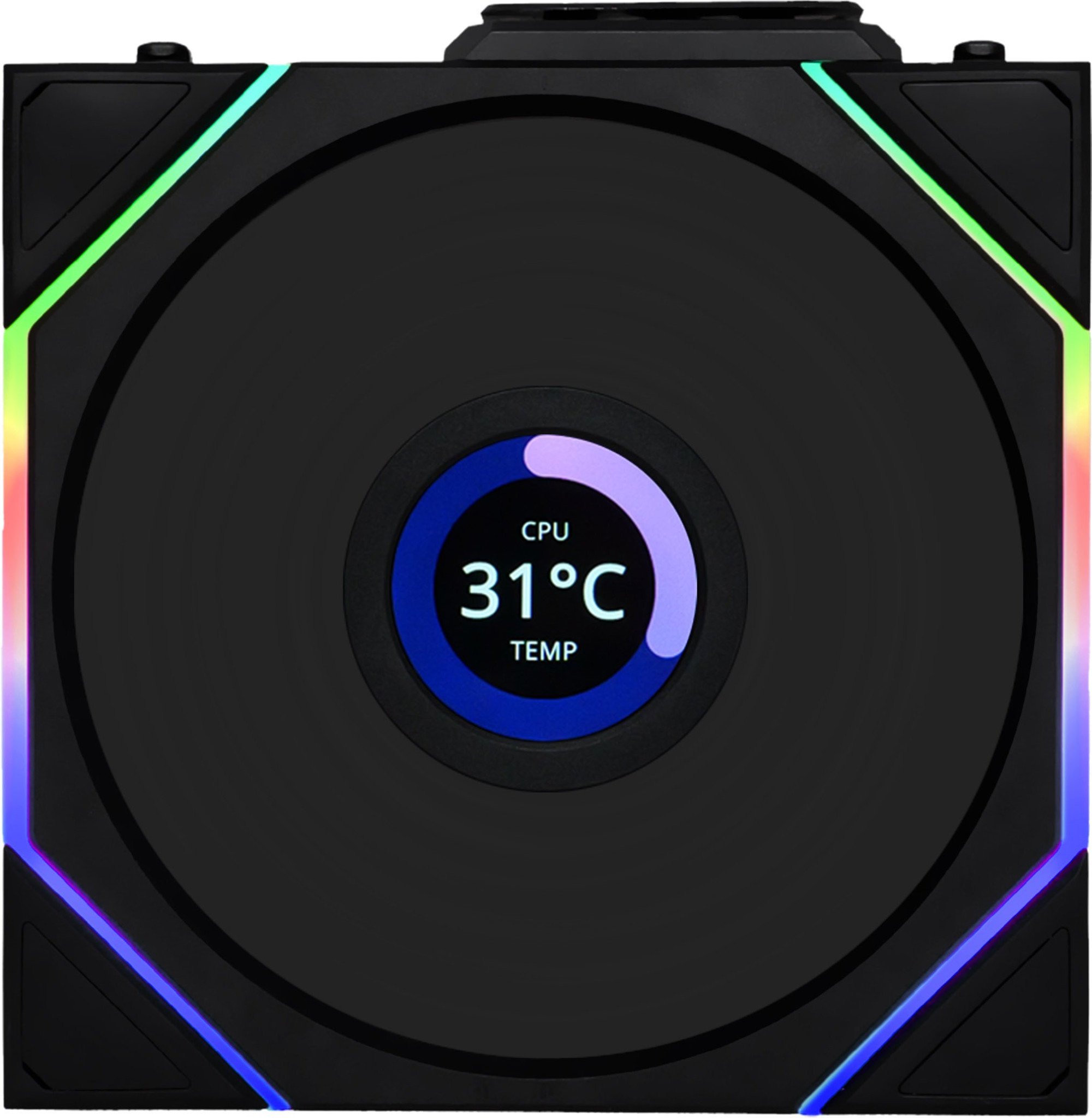 Вентилятор для корпуса Lian Li UNI FAN TL120 LCD Wireless 3x120mm Черный (G99.12TLLCD1W3B.00)