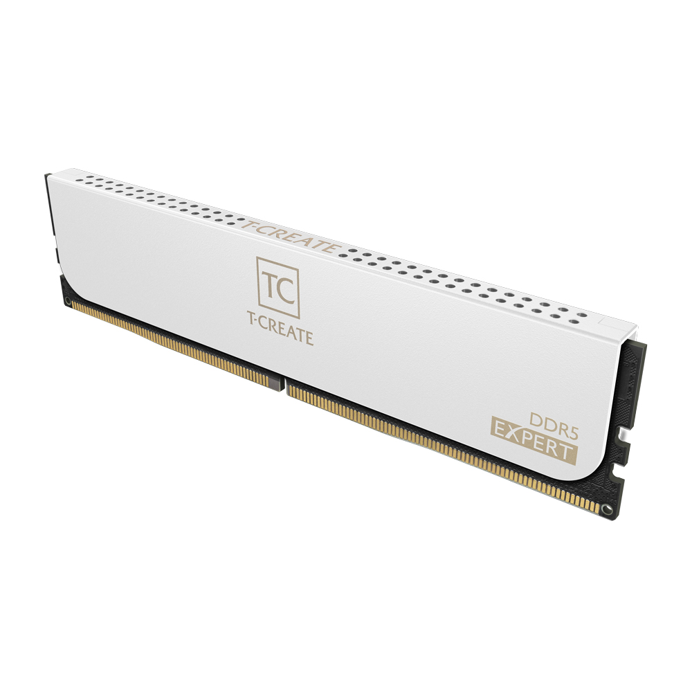 Комплект модулей памяти TeamGroup Team T Create Expert DDR5 32Gb (16x2), 6400MHz, White (CTCWD532G6400HC40BDC01)