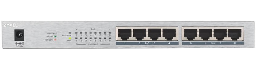 Коммутатор Zyxel GS1008HP (GS1008HP-EU0101F)