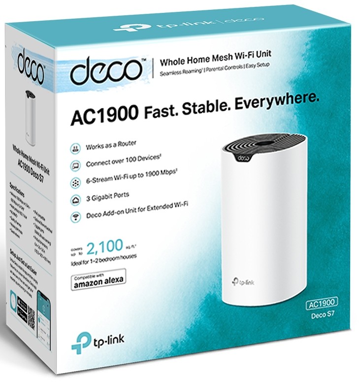 Домашняя Mesh Wi-Fi система Tp-Link Deco S7 1 устройство (Deco S7(1-Pack))