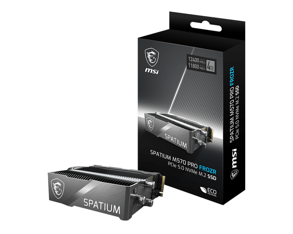 Твердотельный накопитель 2000Gb SSD MSI SPATIUM M570 PRO FROZR M.2 2280 (SPATIUM M570 PRO PCIe 5.0 NVMe M.2 2TB FROZR)