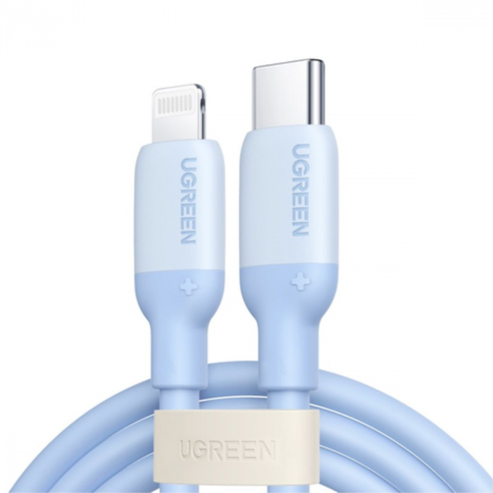 Кабель Ugreen US387,  USB-C to Lightning, 1m - Navy blue (20313)