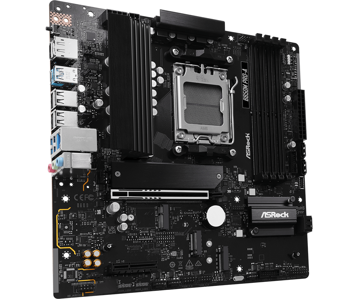 Материнская плата ASRock B850M PRO-A AM5 4xDDR5 (90-MXBR80-A0UAYZ)