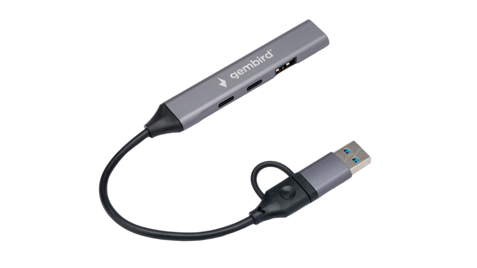 USB Хаб 4 port, Gembird UHB-C444, black (UHB-C444)