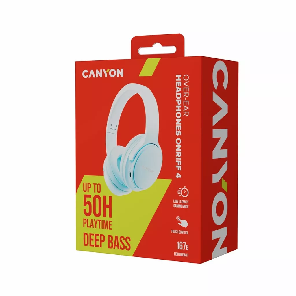 Наушники CANYON headset OnRiff 4 Blue (CNS-CBTHS4BL)