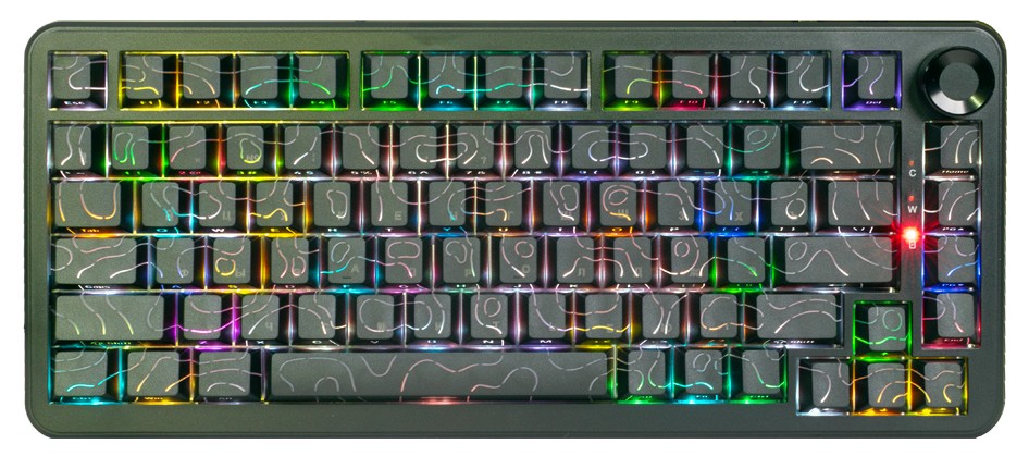 Клавиатура Ajazz AK820 Max Ultra, Magnetic Powder Switch, Black (AK820/MAX/ULTRA/Magnetic/Black)