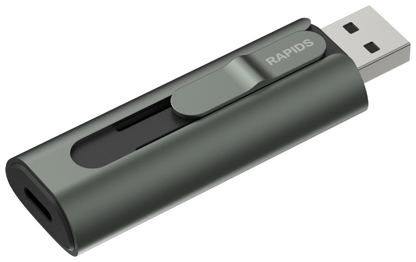 Внешний SSD HikSemi, HS-USB-S1000 512G U3, 512GB, Type-A/Type-C, grey (HS-USB-S1000 512G U3/G)