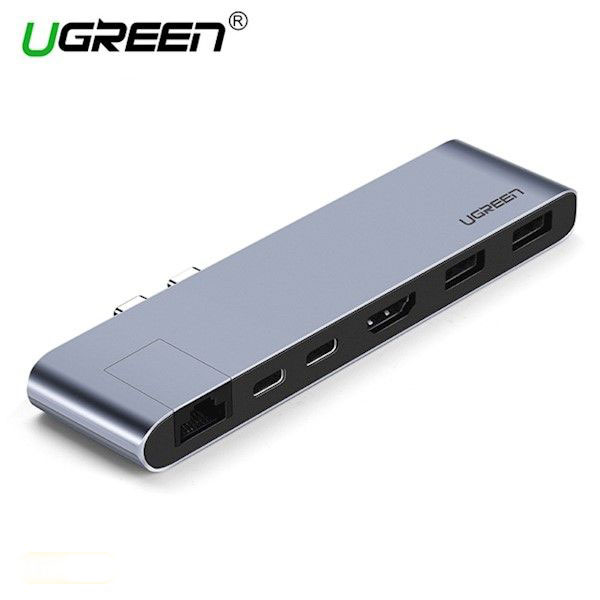 Конвертер CM218 Dual USB-C 6-in-1 Multifunctional Converter (50984)