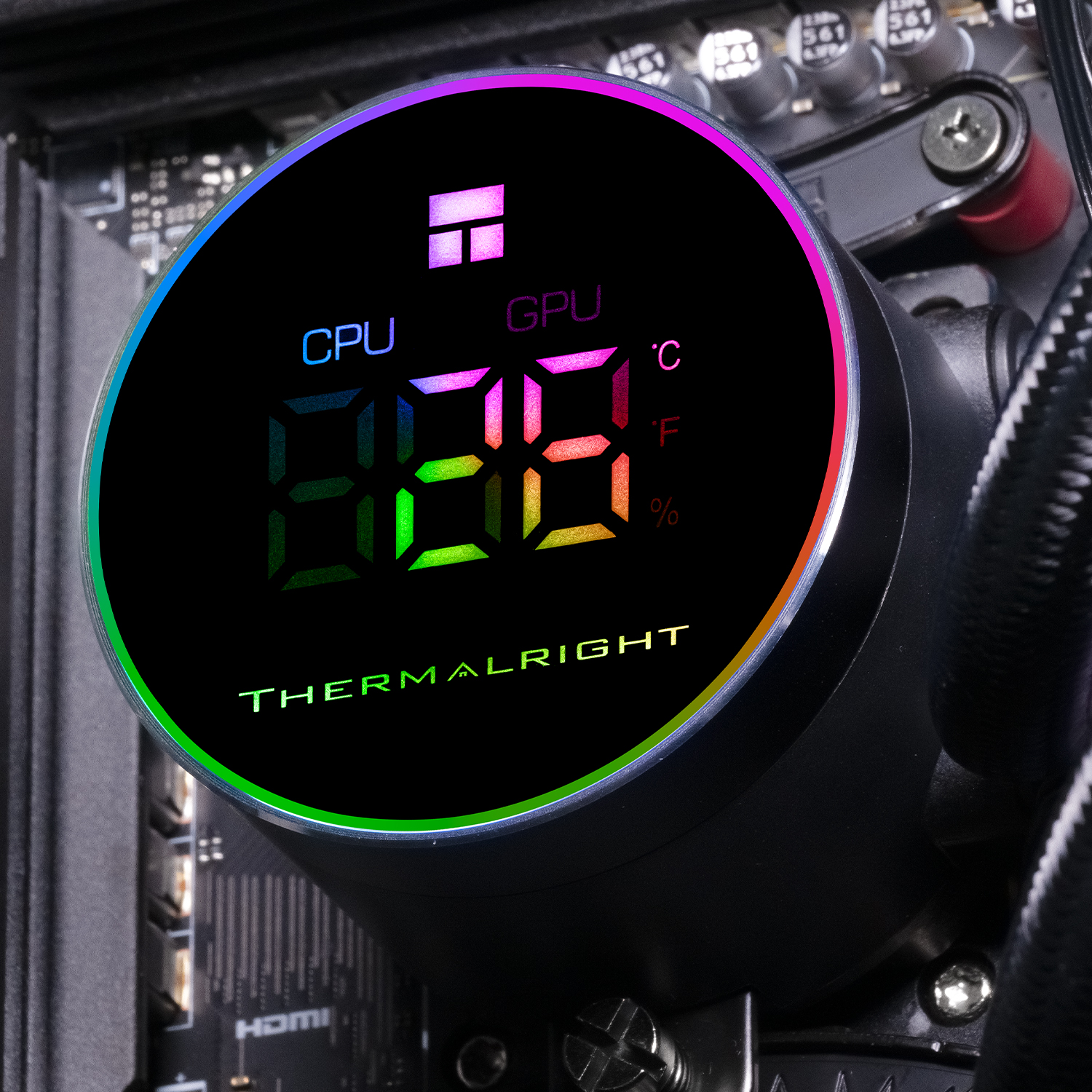 Кулер с водяным охлаждением Thermalright Frozen Magic 360 Digital ARGB BLACK V2 (TL-M12Q)