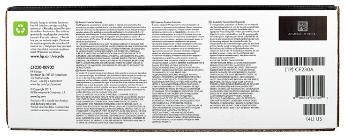 Лазерный картридж HP Europe CF230A (CF230A)