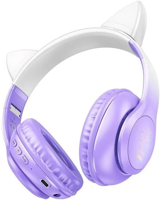Наушники накладные Hoco W42 Cat Ears over-ear, purple grape (W42 Cat Ears over-ear, purple grape)