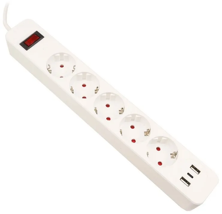 Сетевой фильтр SMART белый (SM-GS05BK3U-3M) Сетевой фильтр SMART белый (SM-GS05BK3U-3M)