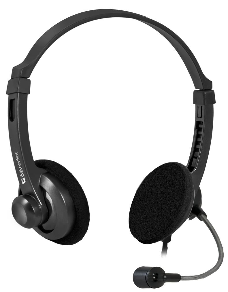  Наушники-гарнитура проводная Defender Aura HN-104 черный (63104)