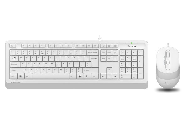 Клавиатура A4Tech Fstyler F1010, White, USB + мышь (F1010 WHITE)