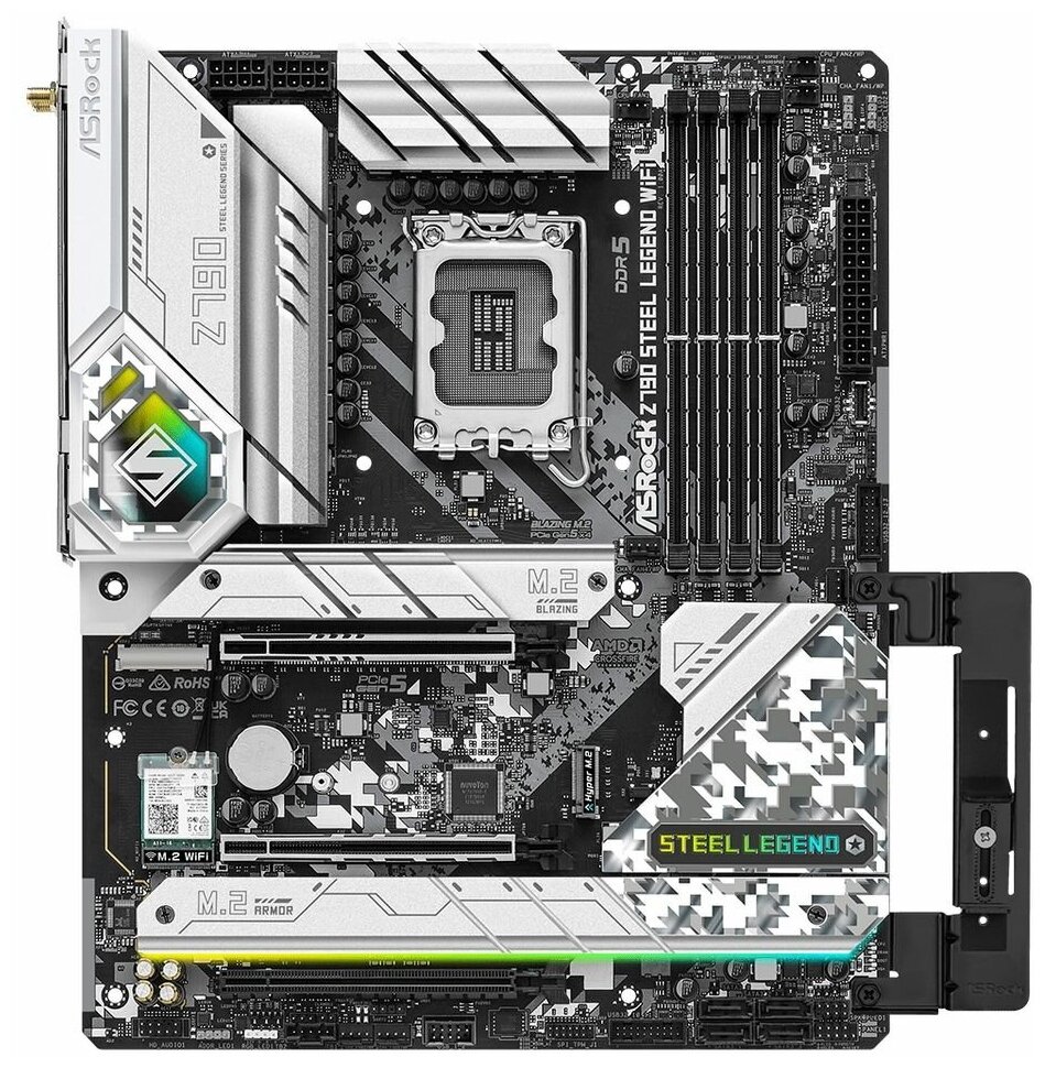 Материнская плата ASRock Z790 STEEL LEGEND WIFI LGA1700 HDMI DP ATX (Z790 STEEL LEGEND WIFI) Материнская плата ASRock Z790 STEEL LEGEND WIFI LGA1700 HDMI DP ATX (Z790 STEEL LEGEND WIFI)
