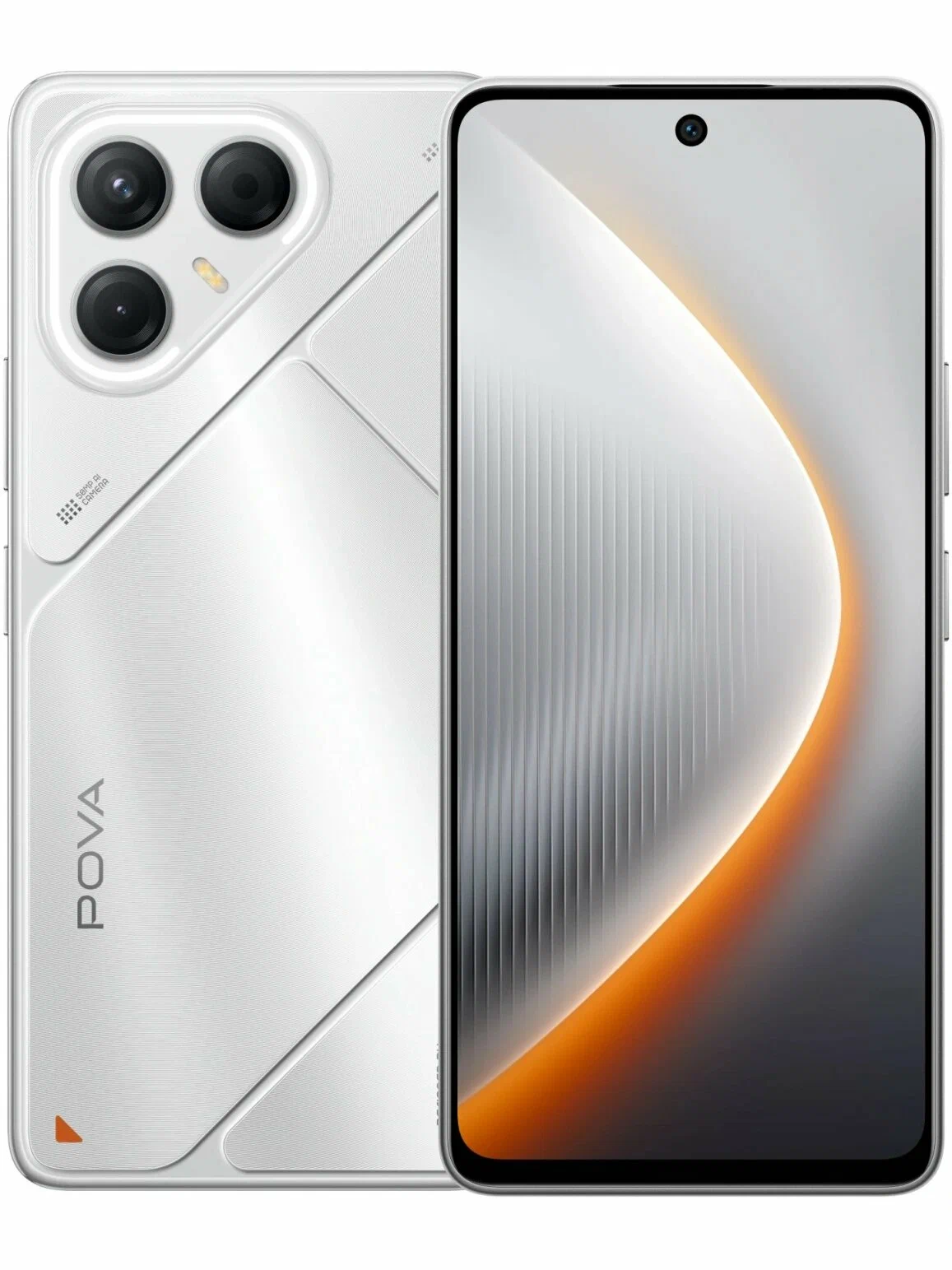 Смартфон Tecno Pova 7 5G, 8/128GB, Magic Silver (LJ7 MAGIC SILVER 8/128GB)