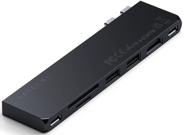 Картридер / USB-хаб Satechi USB-C Pro Hub Slim - Midnight (ST-HUCPHSD)
