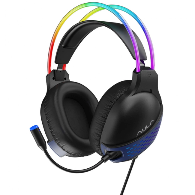 Гарнитура Aula Mountain S503 2.1m, 3.5mm, USB, RGB, Black (S503)