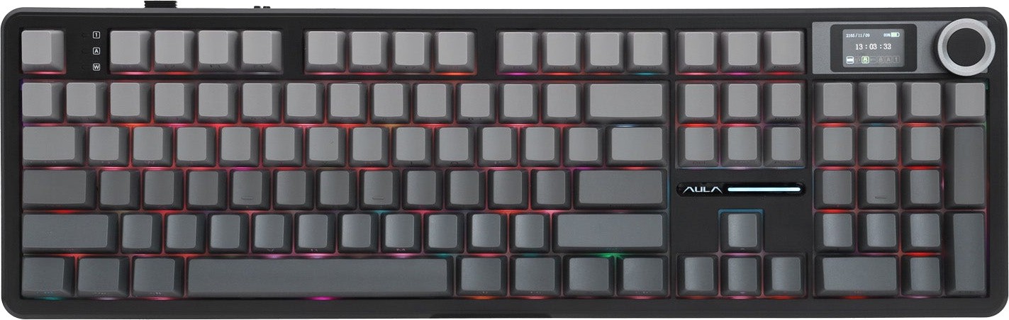 Клавиатура AULA F108 Pro Black, Zephyr switch (F108 Pro Gradient Gray)